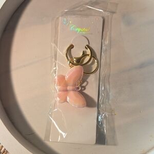 5 For 25 Pink Butterfly Keychain with Gold Hardware Bundle 5